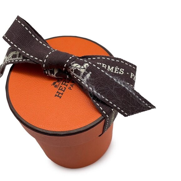 HERMES Twilly CAVALCADES Silk100% Rose Poudre/Jaune d'or 061829S - Picture 6 of 9